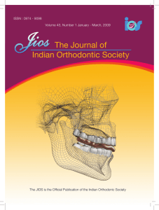 The Journal of Indian Orthodontic Society