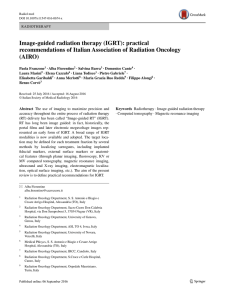 Image-guided radiation therapy (IGRT): practical