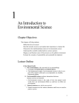 Ch 01 - An Intro to Environmental Science