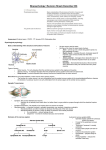 PSYB1 Revision sheet Biopsychology JM09