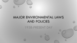 major environmental laws and treaties