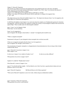 Chapter 32 Maxwell`s Equations