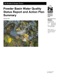 Powder Basin Water Quality Status Report and Action Plan Summary
