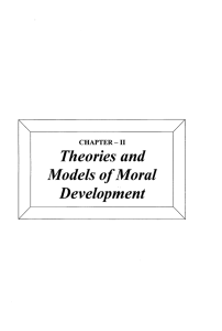 Theories and Models of Moral Development