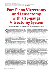 Pars Plana Vitrectomy and Lensectomy with a 23