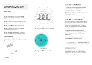 Electromagnetism leaflet
