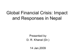 Global Financial Crisis: Impact and Policy Responses in Nepal