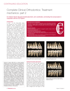 Complete Clinical Orthodontics: Treatment mechanics: part 2