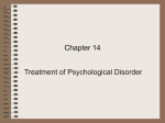 Chapter 15- Weiten-Treating Psychological Disorder