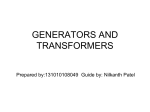 GENERATORS AND TRANSFORMERS