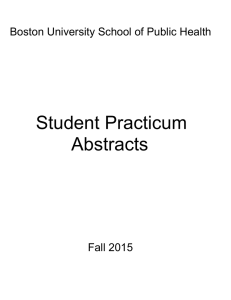 Fall 2015 - Boston University