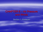 CHAPTER 6 – Air Pressure and Winds
