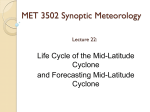 MET 3502 Synoptic Meteorology