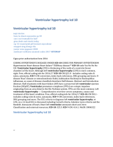 Ventricular hypertrophy icd 10