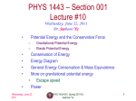 PHYS 1443 * Section 501 Lecture #1