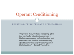 Operant Conditioning - Methacton School District