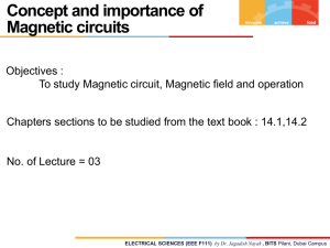 Concept and importance of Magnetic circuits