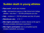 Causes of sudden death in athletes less than 35