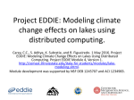 modeling climate change effects on lakes using