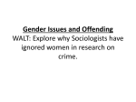 Gender Issues and Offending - Geography