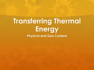 Transferring Thermal Energy