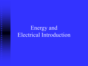 Energy and Electrical Definitions