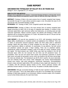 CONCLUSION: Uncorrected tetralogy of Fallot occurring at 30 years