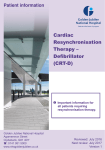 Cardiac Resynchronisation Therapy – Defibrillator (CRT-D)
