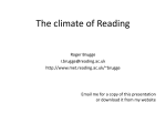 The climate of Reading - University of Reading, Meteorology