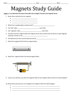 Forces (magnets) Study guide