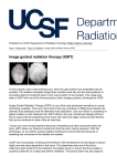 Image guided radiation therapy (IGRT)