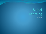 Unit 6 Learning