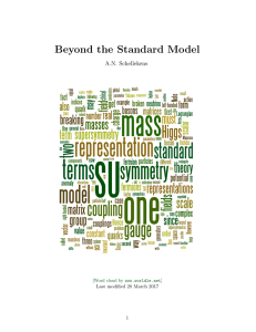 Beyond the Standard Model