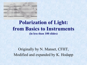 Polarization of Light: from Basics to Instruments