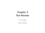 Chapter 3 Test Review