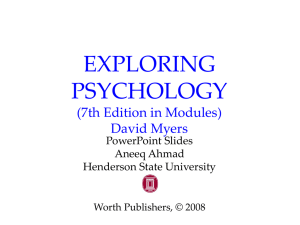 EXPLORING PSYCHOLOGY (7th Edition in Modules) David Myers