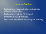 Lesson PowerPoint - KBS GK12 Project