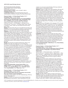 ARVO 2015 Annual Meeting Abstracts 166 Vitreomacular interface