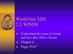 Slides 2.3 Winds and Climate