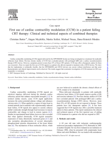 First use of cardiac contractility modulation (CCM) in a patient failing