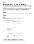 Kinetic and Potential Energy Answers