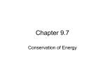 9.7 Conservation of Energy - Fort Thomas Independent Schools
