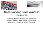 news values in the media