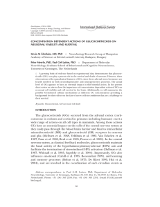 The glucocorticoids (GCs) secreted from the adrenal cortex (corti