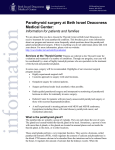Parathyroid surgery at Beth Israel Deaconess Medical Center