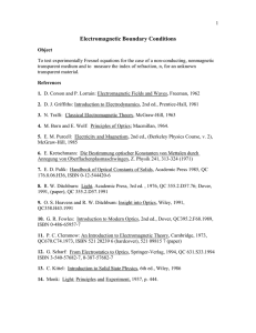 Electromagnetic Boundary Conditions