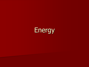 Energy and Temperature