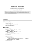 Statistical Postulate