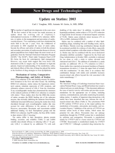 Update on Statins