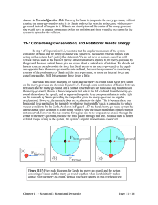 11-7 Considering Conservation, and Rotational Kinetic Energy